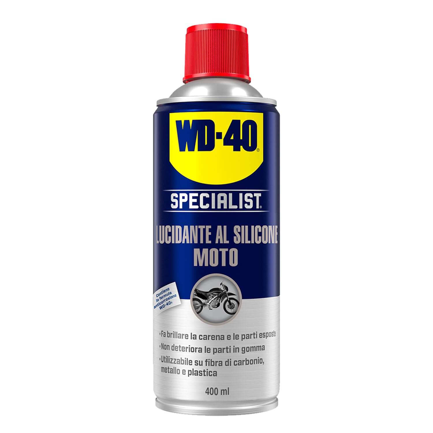 WD40 39021/46 MOTO LUCIDANTE IN SILICONE SPRAY 400ML - Gieffeshop ATTREZZATURA LAVORO My Store