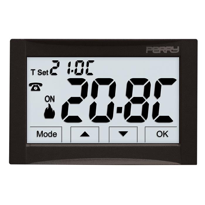 PERRY TE543 TERMOSTATO DIGITALE INCASSO TOUCH SCREEN ANTRACITE My Store