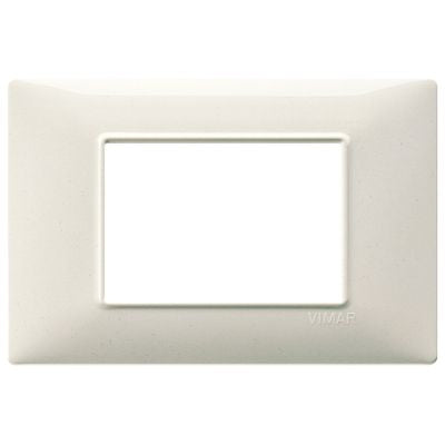 VIMAR    14653.06    SERIE PLANA  PLACCA 3 MODULI BIANCO GRANITO My Store