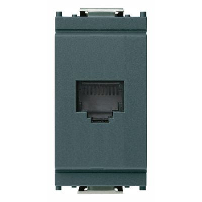 VIMAR  16335    SERIE IDEA PRESA TELEFONICA RJ11 CONNESSIONE A VITE 1M ANTRACITE My Store