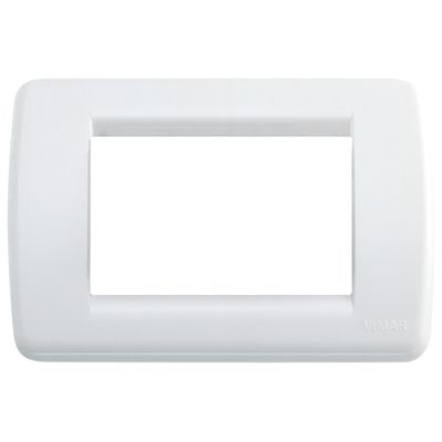 VIMAR    16763.01    SERIE IDEA PLACCA RONDO 3 MODULI COLORE BIANCO BRILLANTE My Store