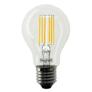 BEGHELLI 56471    LAMPADA LED FILAMENTO GOCCIA CHIARA 8W 230VAC ATTACCO_E27 My Store