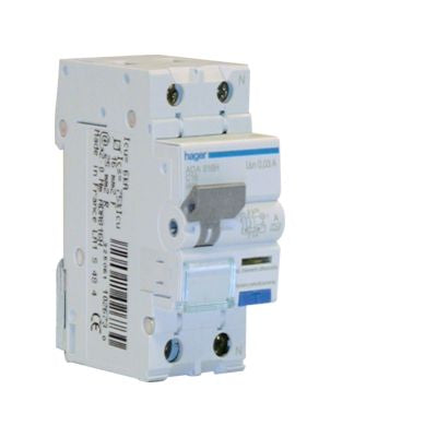 HAGER     ADA816H       INTERRUTTORE MAGN. DIFFER. A 1P+N 16A My Store