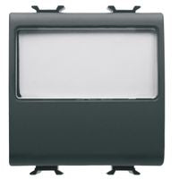 GEWISS   GW12191    SERIE CHORUS PULSANTE PORTANOME 1P NA 10A ILLUMINABILE NERO My Store
