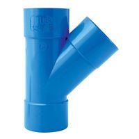 AERTECNICA TR054 Derivazione 3 Vie PVC 45° Ø50mm per Aspirazione Centralizzata - Gieffeshop ATTREZZATURA LAVORO My Store