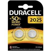 Batteria Duracell CR2025 al Litio 3V - Electronics Blister 2 Pezzi - Gieffeshop Batterie Specialistiche Duracell