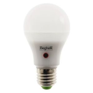 BEGHELLI 56159 LAMPADA LED GOCCIA OPALE CON CREPUSCOLARE 12W 230VAC - Gieffeshop LAMPADA My Store