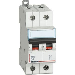 BTICINO FA82C25 INTERRUTTORE MAGNET. 2P 25A 4,5KA CURVA C - Gieffeshop INDUSTRIALE My Store