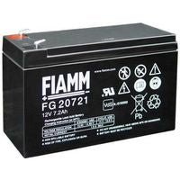 batteria ricaricabile al piombo FIAMM 12V 7.2Ah, modello FG20721, design ermetico per applicazioni affidabili.