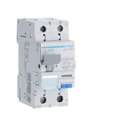 HAGER ADA825H INTERRUT.MAGNET. DIFFER. 1P+N 25A 4,5KA - Gieffeshop INDUSTRIALE My Store