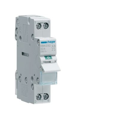 HAGER SBN232 SEZIONATORE 2 P 32A 230VAC - Gieffeshop INDUSTRIALE My Store