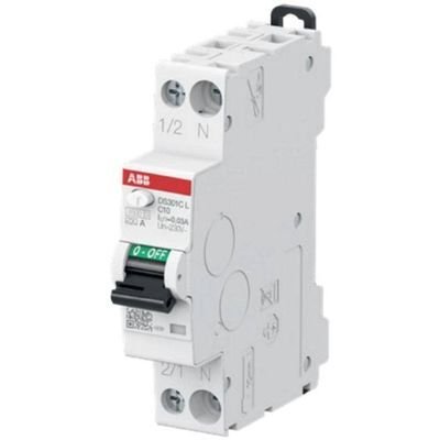 Interruttore Magnetodifferenziale ABB DS301CLC20A30 Tipo A 1P+N 20A 30mA - Gieffeshop INDUSTRIALE My Store
