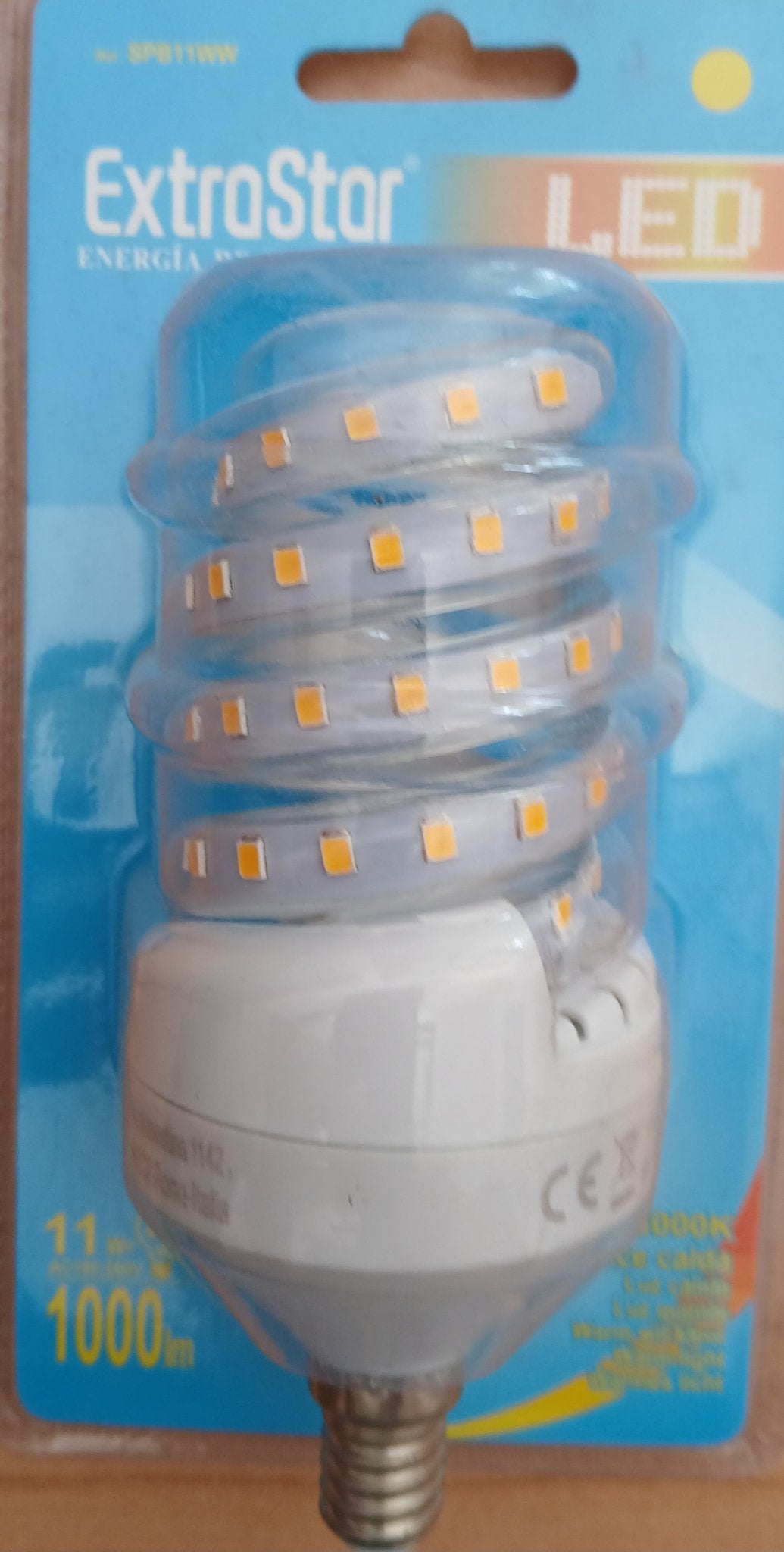Lampada LED E14 11W EXTRASTAR - Luce Calda 3000K 1000 Lumen - Gieffeshop LAMPADA My Store