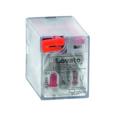 LOVATO HR604CD024 RELE' INDUSTRIALE 5A 24VDC +LED - Gieffeshop INDUSTRIALE My Store