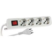 MELCHIONI 492518316 MULTIPRESA 4X PRESA BIPASSO/SCHUKO 10/16A - Gieffeshop Serie Civili My Store