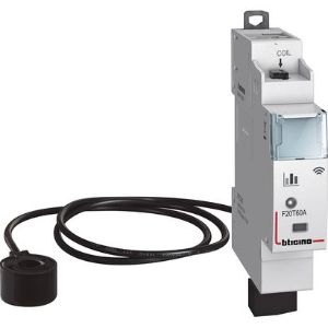 Misuratore Energia Smart BTicino F20T60A - Connesso DIN Monofase 100-240VAC Monitoraggio Consumi - Gieffeshop INDUSTRIALE BTicino