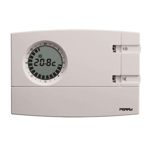 PERRY CR308/G CRONOTERMOSTATO ANALOGICO DIGITALE GIORNALIERO - Gieffeshop Termostato My Store