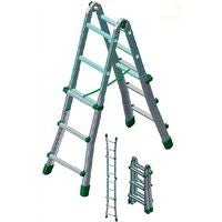 Scala FACAL BK4 - Universale Alluminio 5+5 Gradini Multiposizione 5,50mt Cerniere Fuse TUV - Gieffeshop Scale e Ponteggi FACAL
