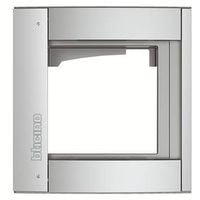 Supporto con Cornice BTicino Terraneo 350211 - 1 Modulo Sfera Allmetal - Gieffeshop CORNICE My Store