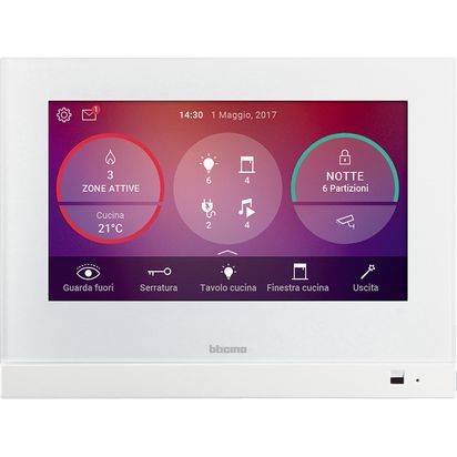 Touch Screen HOMETOUCH BTicino Terraneo 3488W - 7 Pollici MyHOME_Up Videocitofonia - Gieffeshop TOUCH My Store